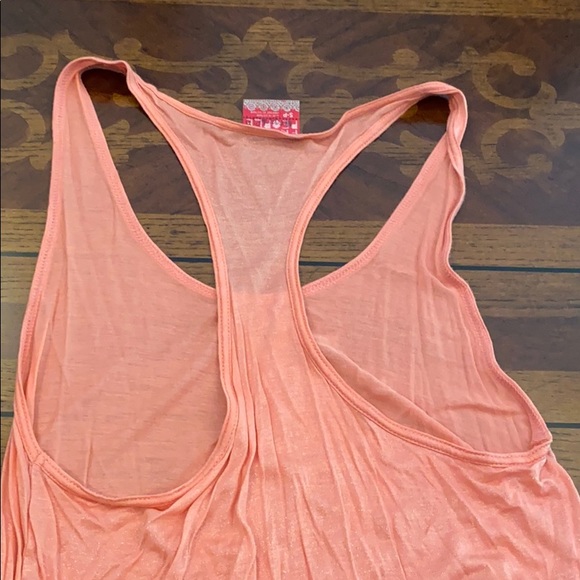 Free people shimmery coral tank top - Picture 3 of 3